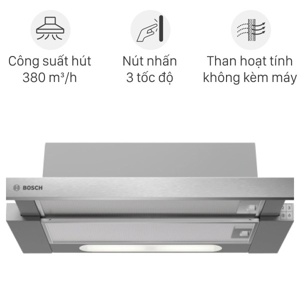 Máy hút mùi âm tủ Bosch DHI623GSG